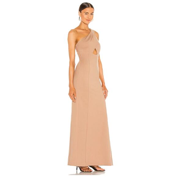 Lovers + Friends Stacy Maxi Dress Gown Mauve Nude Size XS - Picture 2 of 9